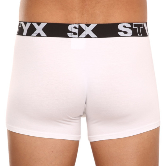3PACK pánske boxerky Styx športová guma biele (3G1061)