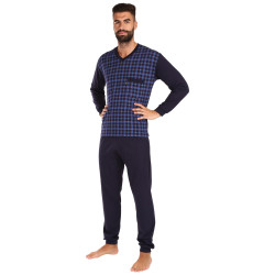 Pánske pyžamo Foltýn nadrozmer tmavo modré (FPDN14)