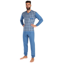 Pánske pyžamo Foltýn nadrozmer modré (FPDN16)