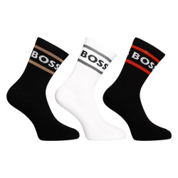 3PACK ponožky Hugo Boss vysoké viacfarebné (50469371 968)