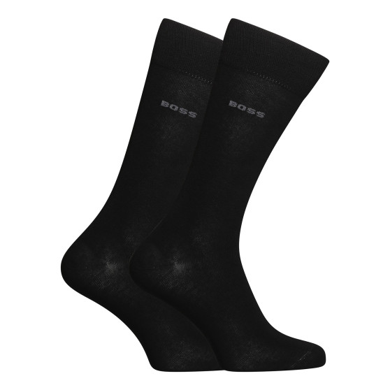 5PACK ponožky BOSS vysoké čierné (50478221 001)