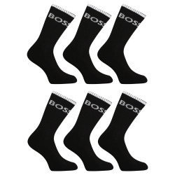 6PACK ponožky Hugo Boss vysoké čierné (50510168 001)
