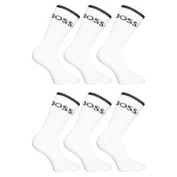 6PACK ponožky Hugo Boss vysoké bielé (50510168 100)