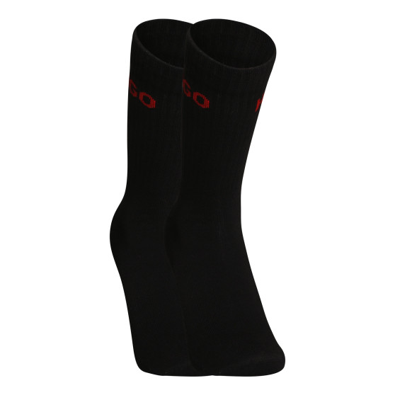 6PACK ponožky HUGO vysoké čierné (50510187 001)