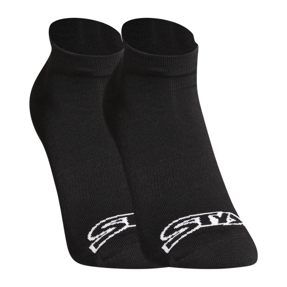 Ponožky Styx nízke čierne s bielym logom (HN960)