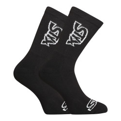 Ponožky Styx vysoké čierne s bielym logom (HV960)