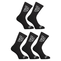 5PACK ponožky Styx vysoké čierne (5HV960)