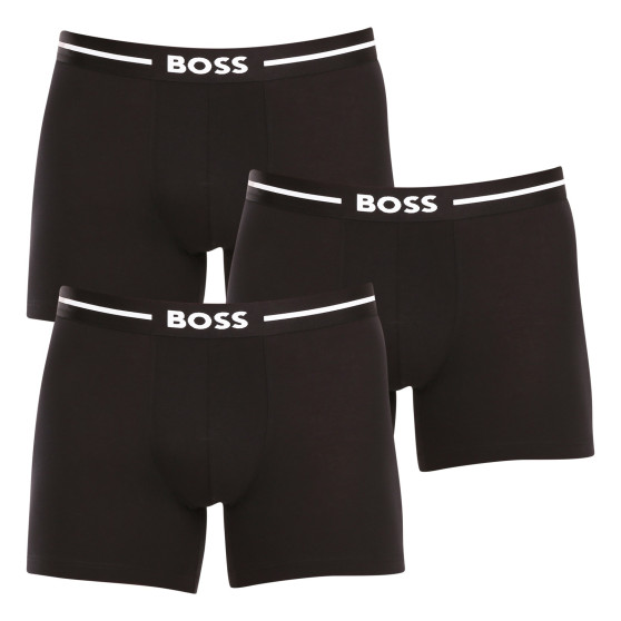 3PACK pánske boxerky BOSS čierné (50510698 001)