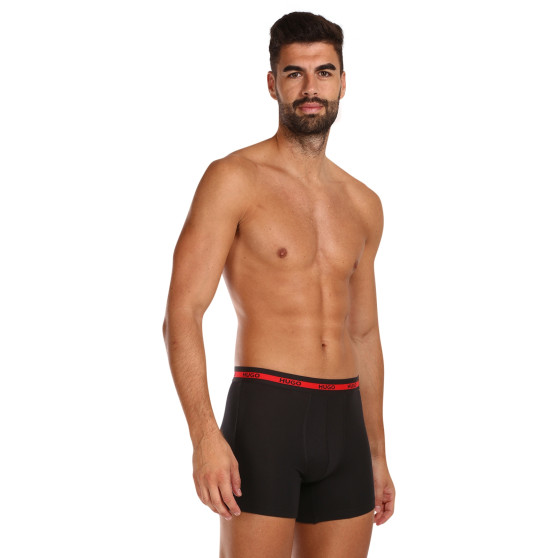 3PACK pánske boxerky HUGO čierné (50496713 002)