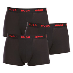 3PACK pánske boxerky Hugo Boss čierné (50469766 994)