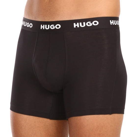 3PACK pánske boxerky HUGO čierné (50492348 964)