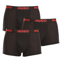 3PACK pánske boxerky Hugo Boss čierné (50496723 001)