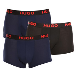 3PACK pánske boxerky Hugo Boss viacfarebné (50496723 406)