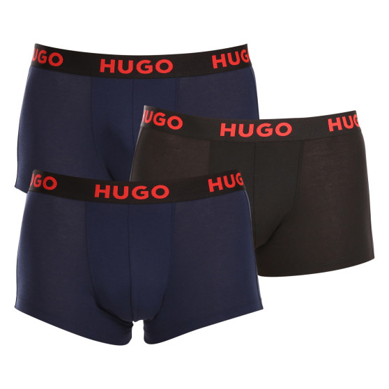 3PACK pánske boxerky HUGO viacfarebné (50496723 406)
