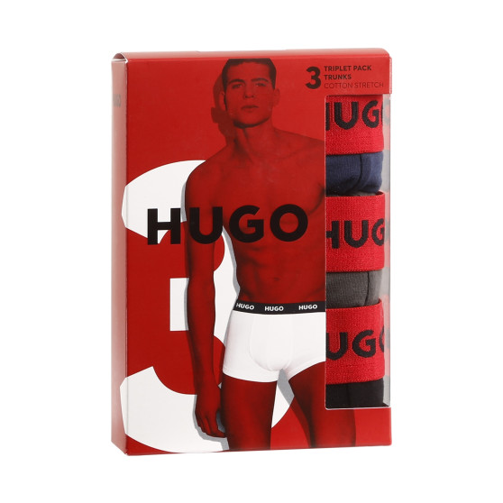 3PACK pánske boxerky HUGO viacfarebné (50469766 031)
