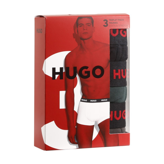 3PACK pánske boxerky HUGO viacfarebné (50469766 303)