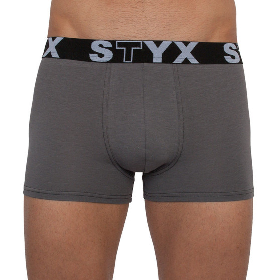 3PACK pánske boxerky Styx športová guma nadrozmer viacfarebné (3R10379)