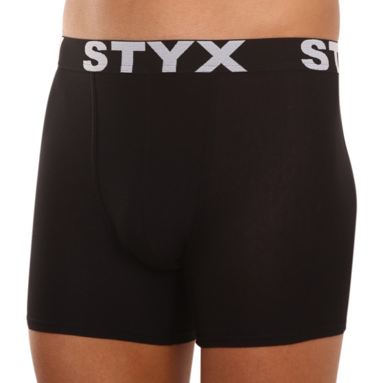 5PACK pánske boxerky Styx športová guma čierné (5G960)