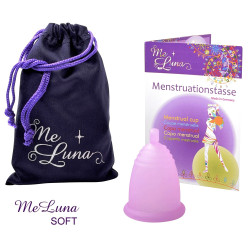 Menštruačný kalíšok Me Luna Soft M s guličkou ružová (MELU002)