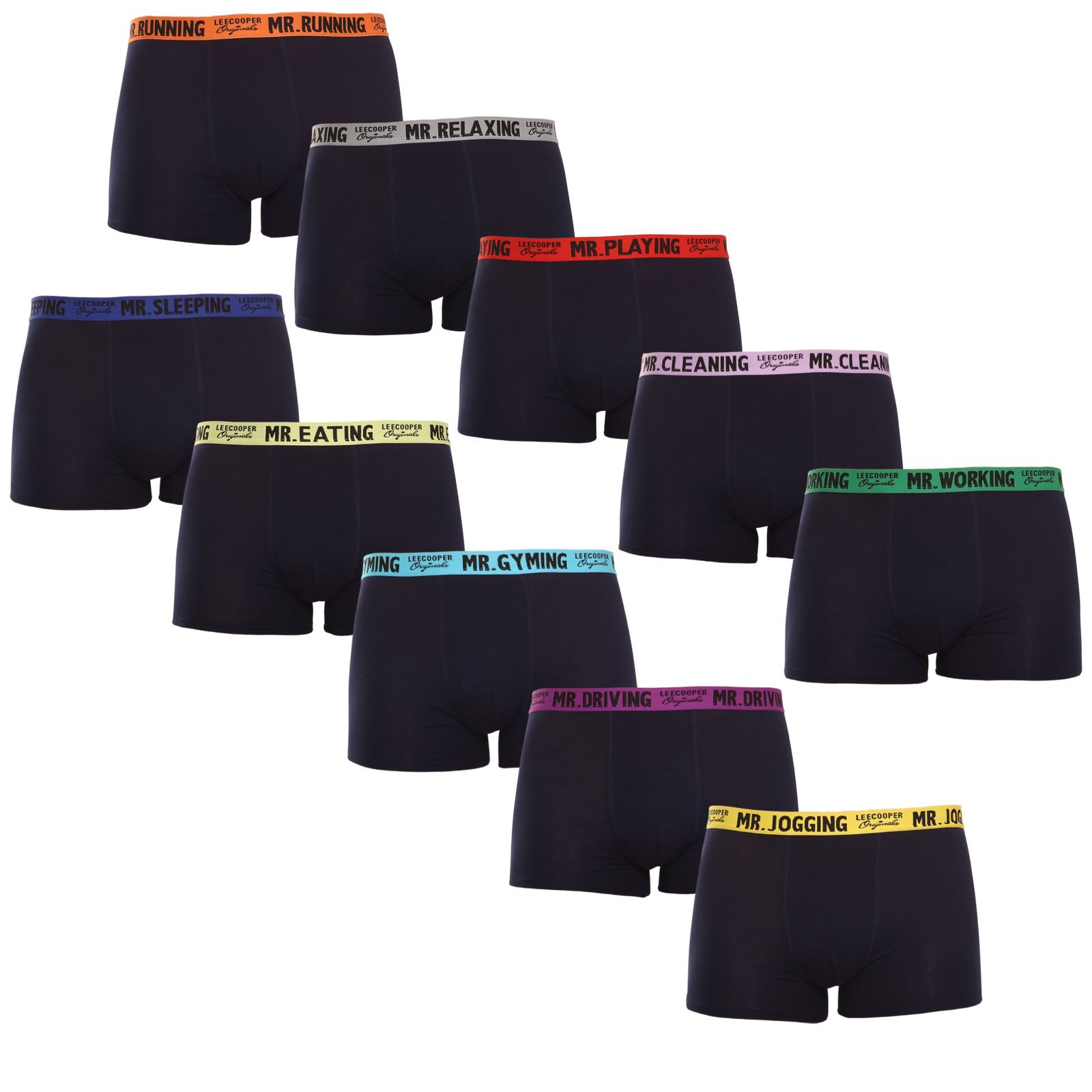 10PACK pánske boxerky Lee Cooper modré (LCUBOX10P0101-1410367) XL.
Hľadáte kvalitné, ale zároveň cenovo dostupné boxerky?
Viac informácií nájdete v klasických informáciách o produkte.