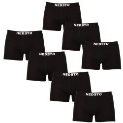 7PACK pánske boxerky Nedeto čierne (7NDTB001-brand)