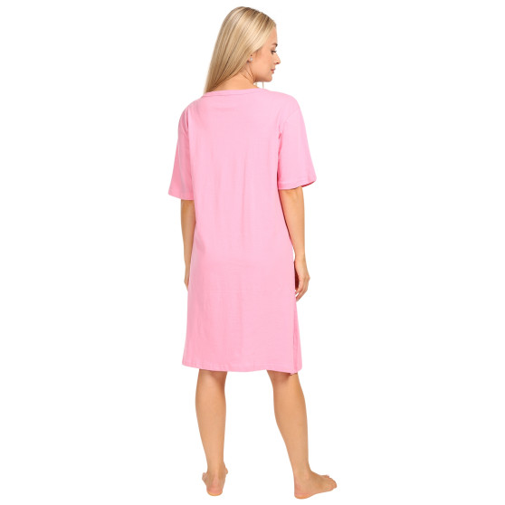 Dámska nočná košeľa Molvy ružová (AK-3486 B)