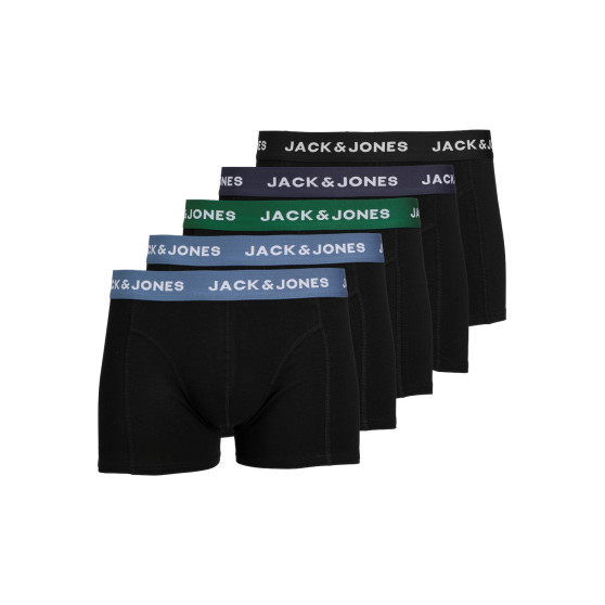 5PACK pánske boxerky Jack and Jones čierné (12254366)