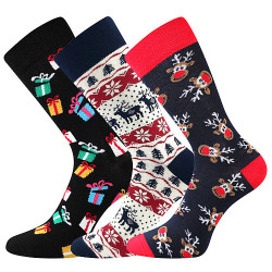 3PACK ponožky BOMA viacfarebné (christmas-mix C)
