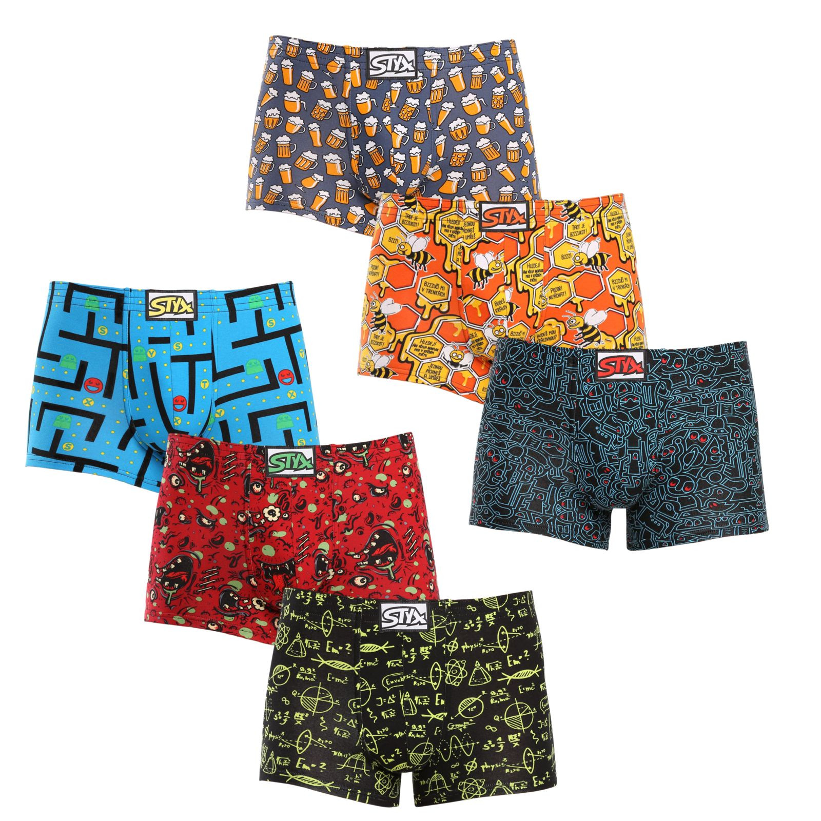 6PACK pánske boxerky Styx art klasická guma viacfarebné (6Q12697124) M, trenky.
Boxerky Styx sú skvelou voľbou, ak máte radi pohodlné a kvalitné pánske spodné prádlo.
 
Boxerky Styx s prívlastkom 