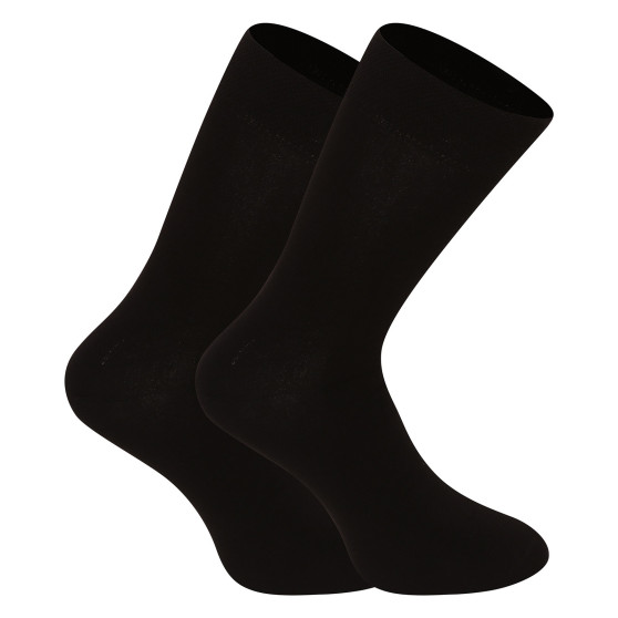 10PACK ponožky Nedeto vysoké čierne (10NDTP1001)