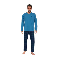 Pánske pyžamo Cornette Derby modré (124/240)