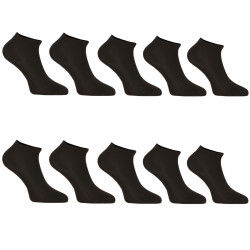 10PACK ponožky Nedeto nízke čierne (10NDTPN1001)