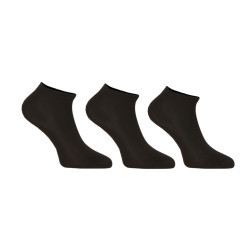 3PACK ponožky Nedeto nízke čierne (3NDTPN1001)