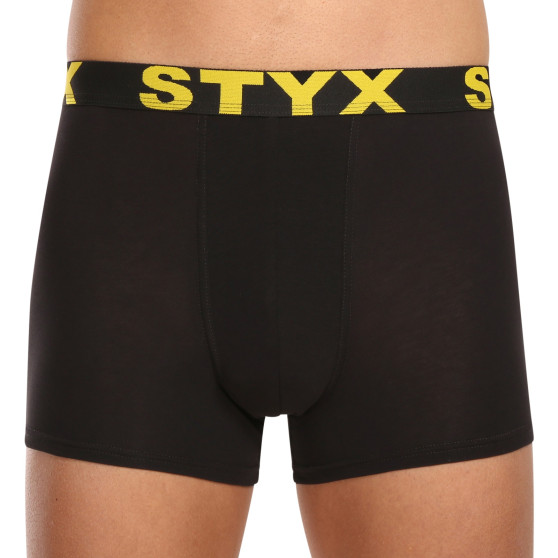 10PACK pánske boxerky Styx športová guma čierné (10G9601)