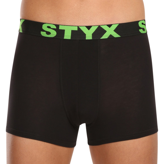 10PACK pánske boxerky Styx športová guma čierné (10G9601)