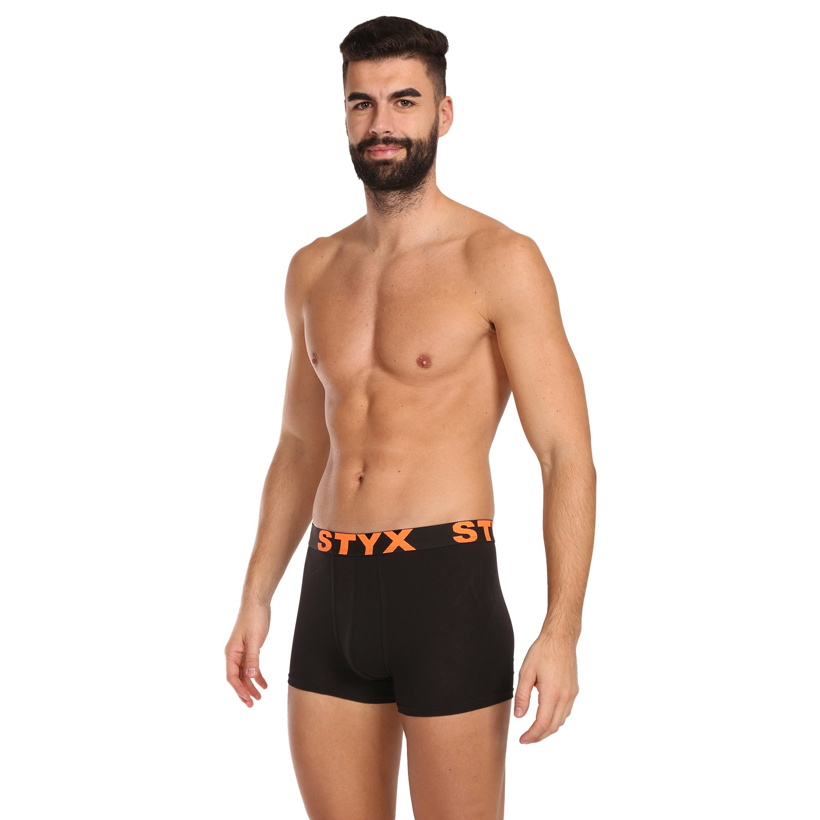 10PACK pánske boxerky Styx športová guma čierné (10G9601) M, trenky.