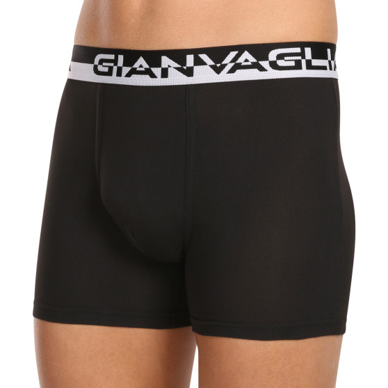 10PACK pánske boxerky Gianvaglia čierne (GVG-5012)