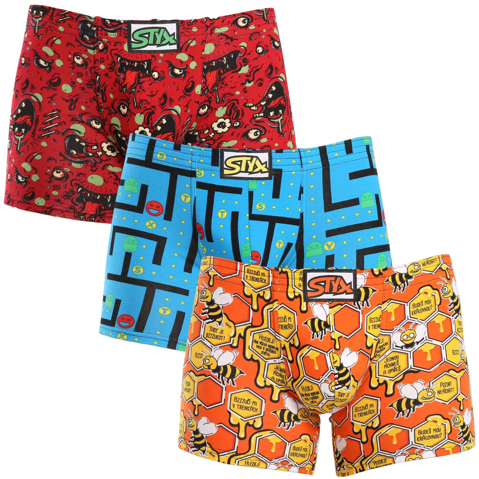 3PACK pánske boxerky Styx long art klasická guma viacfarebné (3F12914) XXL, trenky.
Boxerky Styx sú skvelou voľbou, ak máte radi pohodlné a kvalitné pánske spodné prádlo.
 
Boxerky Styx s prívlastkom 