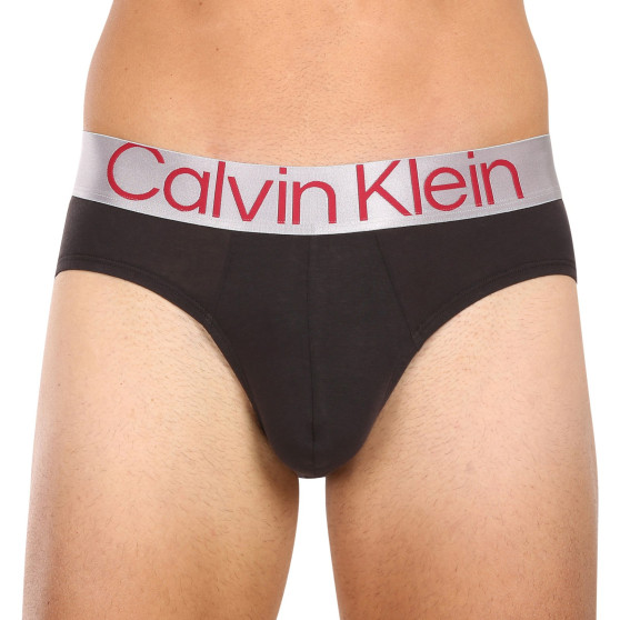 3PACK pánske slipy Calvin Klein čierné (NB3129A-GIW)