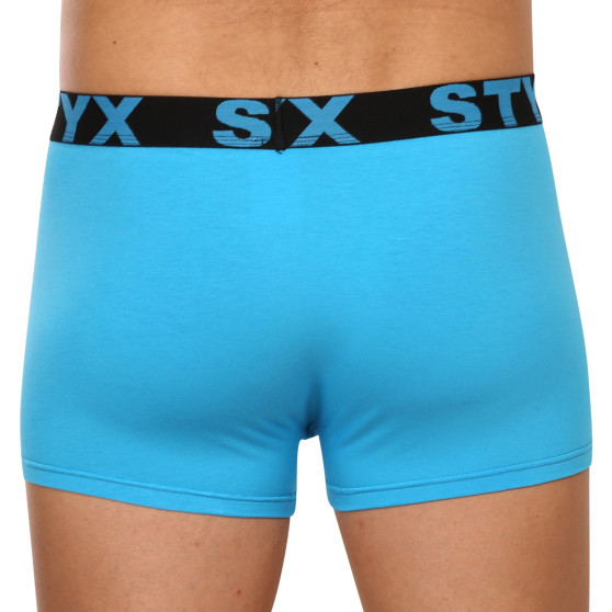 3PACK pánske boxerky Styx športová guma svetlo modré (3G1169)