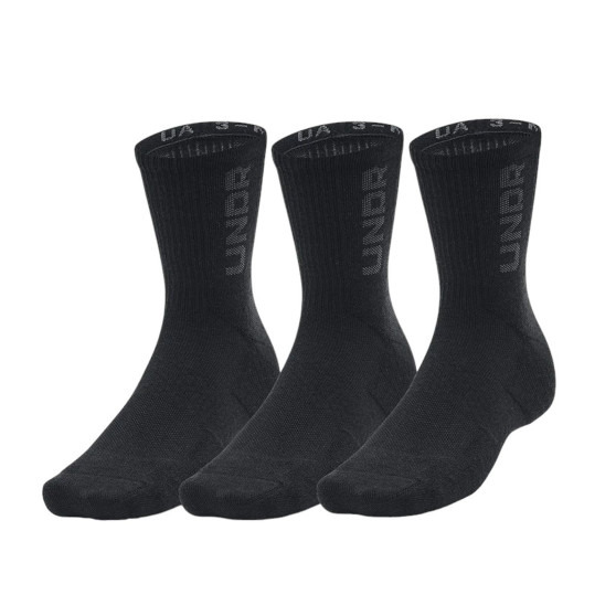 3PACK ponožky Under Armour čierne (1373084 001)