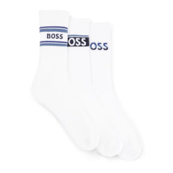 3PACK ponožky Hugo Boss bielé (50502027 100)