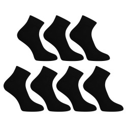 7PACK ponožky Nedeto členkové čierne (7NDTPK1001)