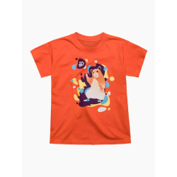 Veselé detské tričko Dedoles Tancujúci škrečok oranžové (D-K-AP-TSH-C-C-1674)