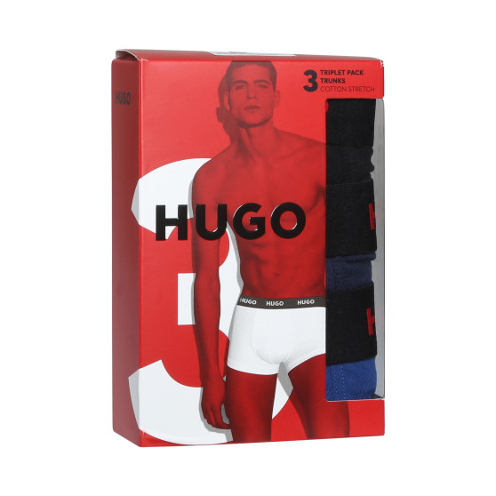 3PACK pánske boxerky HUGO viacfarebné (50469766 420)