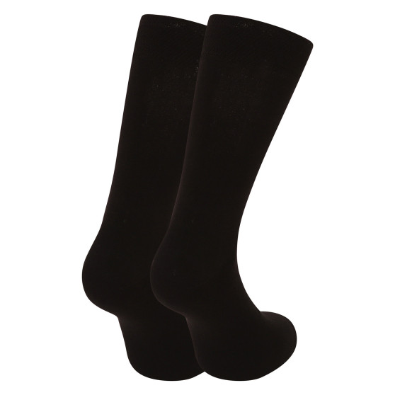 7,5PACK ponožky Nedeto vysoké bambusové čierne (75NP001)
