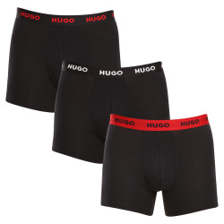 3PACK pánske boxerky Hugo Boss čierné (50503079 010)