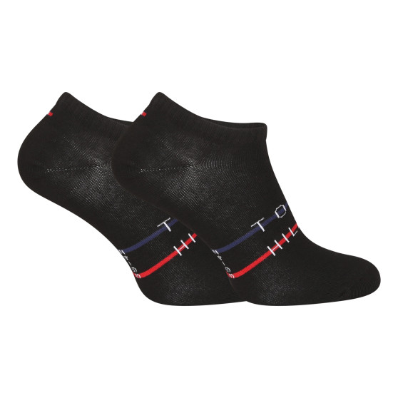 2PACK pánske ponožky Tommy Hilfiger nízke čierne (701222188 003)