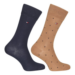 2PACK pánske ponožky Tommy Hilfiger viacfarebné (701224898 002)