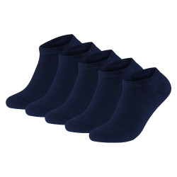 5PACK ponožky Gianvaglia nízke tmavo modré (SK-503)